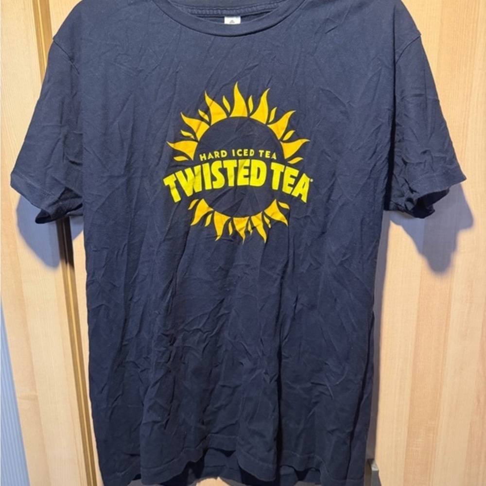 Twisted Tea Blue T-Shirt with Yellow Logo